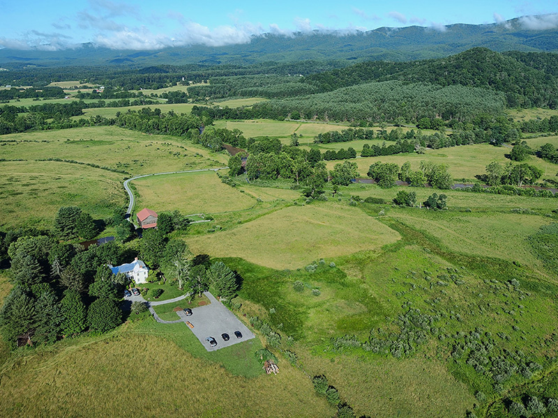 Aerial view of Hayfields